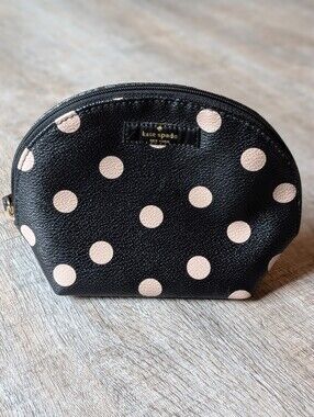 Kate Spade Shell Shaped Polka Dot Cosmetics Travel Bag